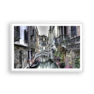 Poster in einem weißen Rahmen - Seit Jahrhunderten in stiller Besinnung - 91x61 cm