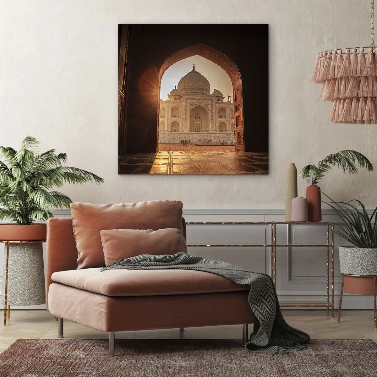 Bild auf Leinwand - Leinwandbild - Denkmal der überirdischen Liebe - 40x40 cm