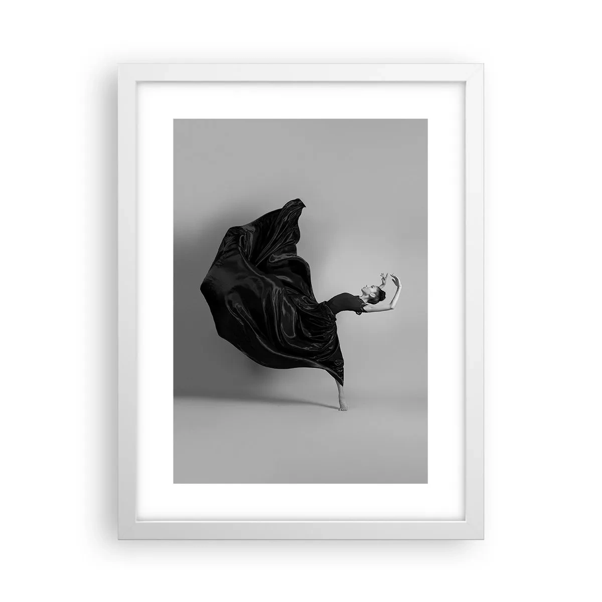 Poster in einem weißen Rahmen - Beflügelt durch die Musik - 30x40 cm