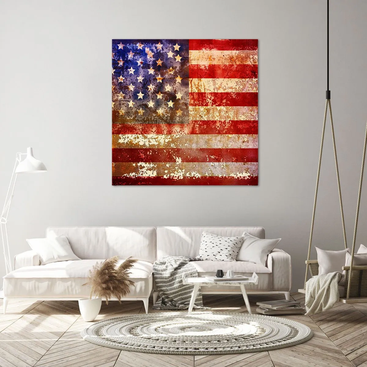 Bild auf Leinwand - Leinwandbild - Ruhm verblasst nicht - 70x70 cm