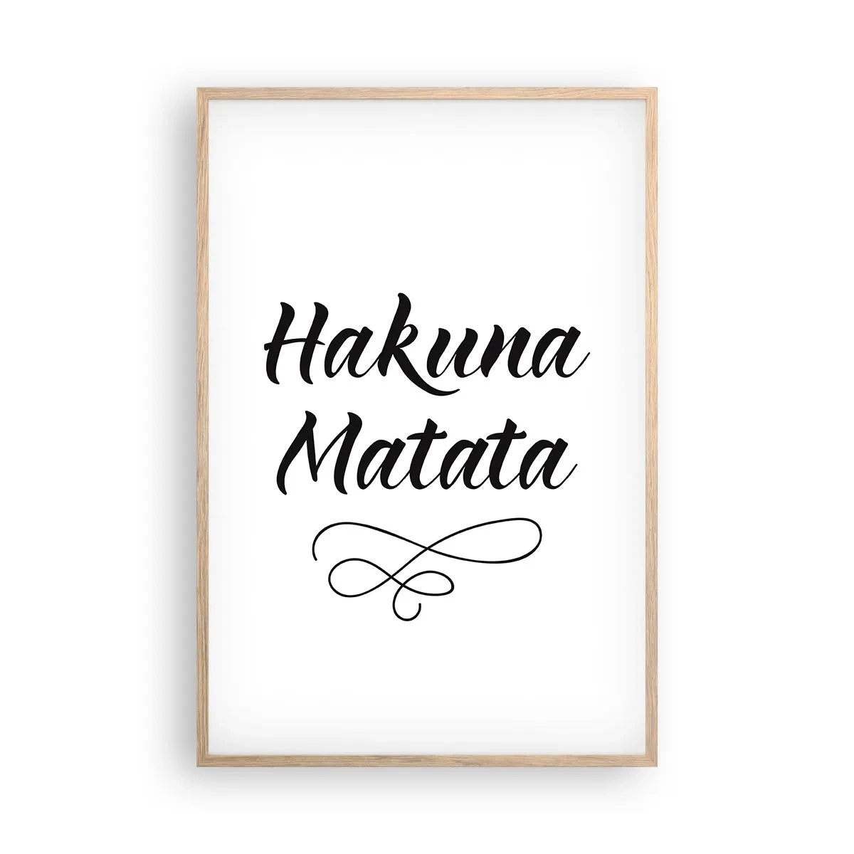 Poster in einem Rahmen aus heller Eiche - Bester Ratschlag - 61x91 cm