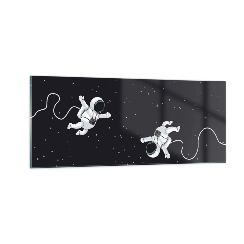 Glasbild - Bild auf glas - Kosmischer Tanz - 100x40 cm