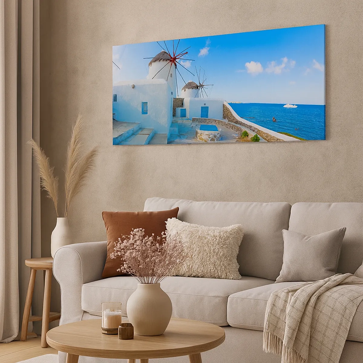 Bild auf Leinwand - Leinwandbild - Der blaue Wind vom Meer - 30x30 cm