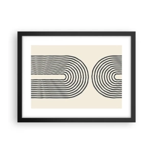 Poster in einem schwarzem Rahmen - In einem Moment ... - 40x30 cm