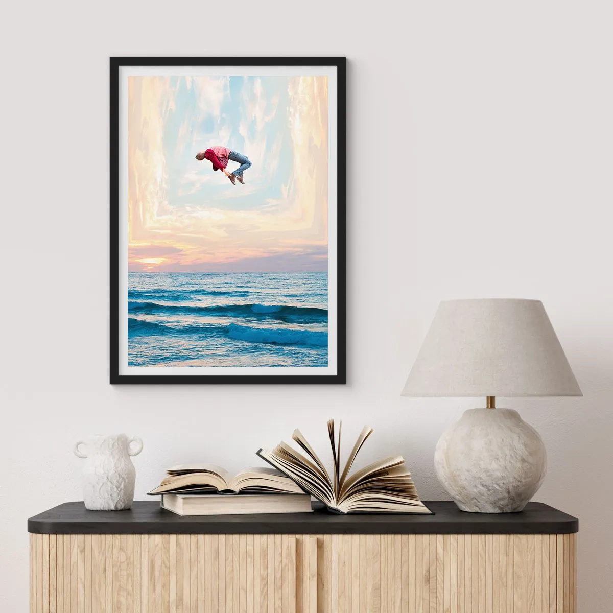 Poster in einem schwarzem Rahmen - In eine andere Dimension - 40x50 cm