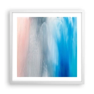 Poster in einem weißen Rahmen - Elemente: Luft - 50x50 cm