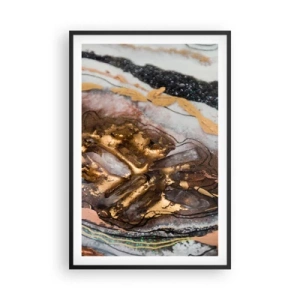 Poster in einem schwarzem Rahmen - Das Element der Erde - 61x91 cm