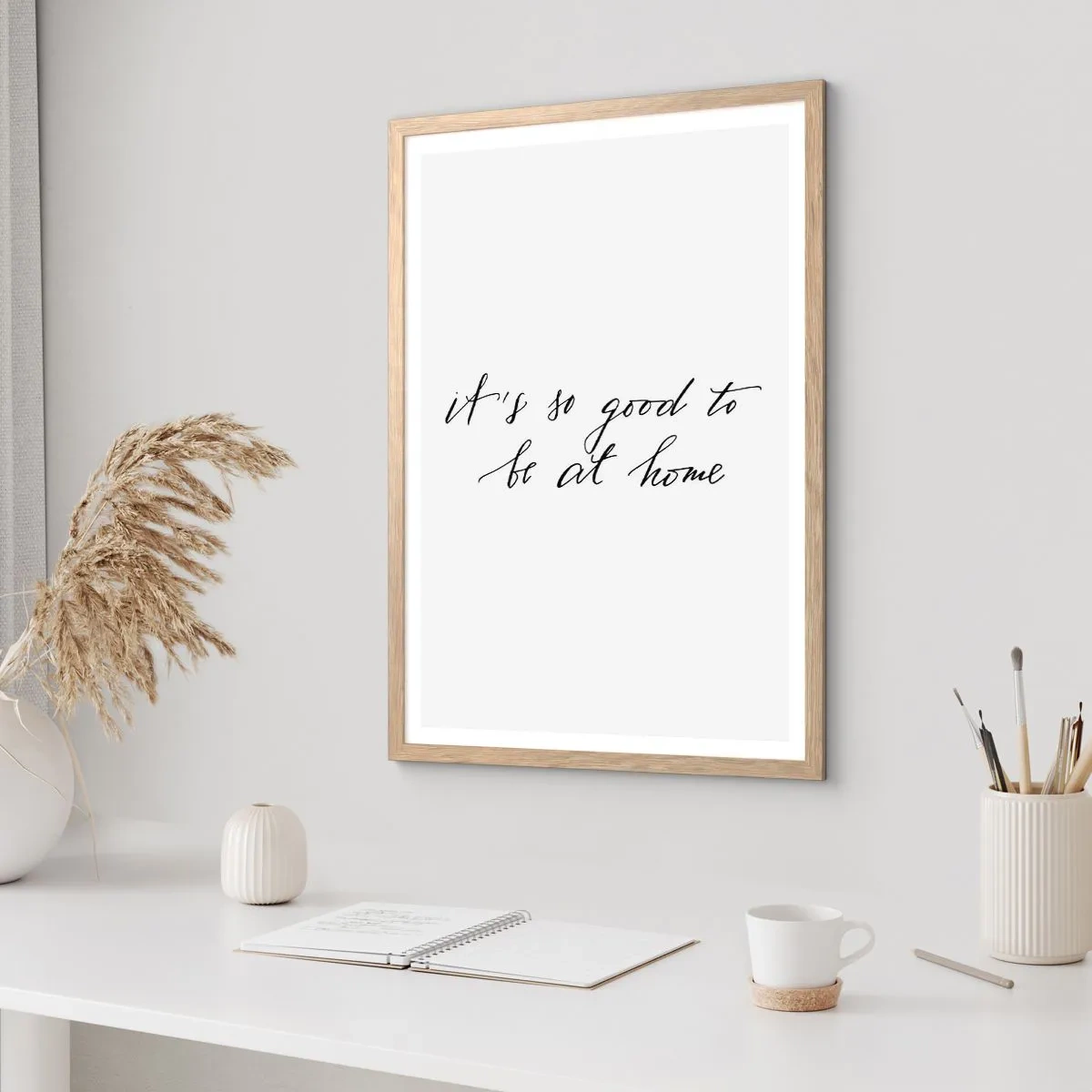 Poster in einem Rahmen aus heller Eiche - Die ganze Wahrheit - 40x50 cm