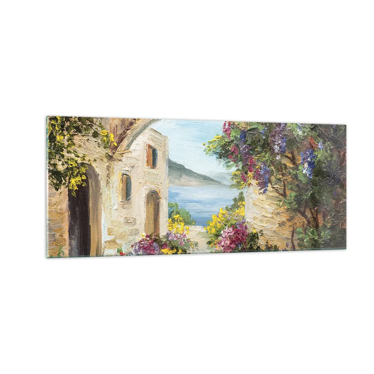 Glasbild - Bild auf glas - Charme einer Küstenprovinz - 100x40 cm