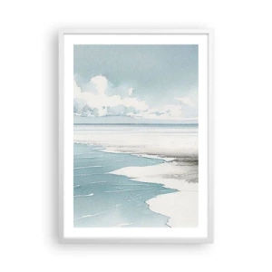 Poster in einem weißen Rahmen - Sanfte Flut - 50x70 cm