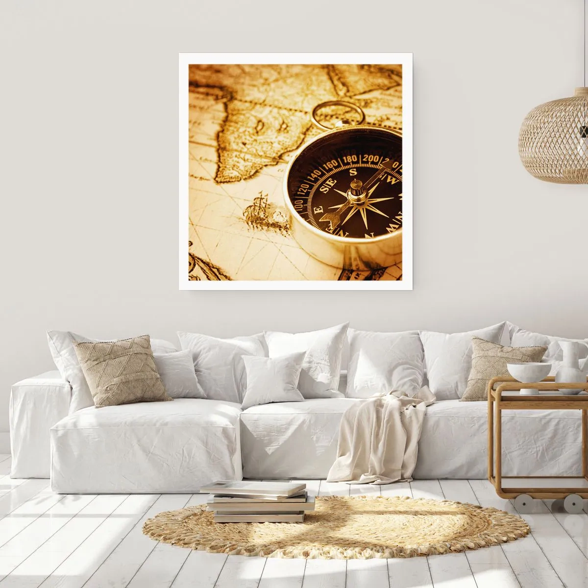 Poster - Ost oder West? - 60x60 cm