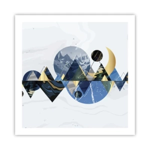 Poster - Geometrische Landschaft - 60x60 cm