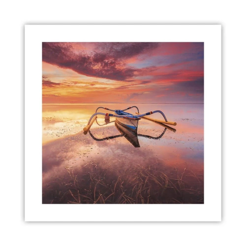 Poster - Die Ruhe eines tropischen Abends - 40x40 cm