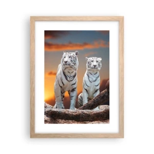 Poster in einem Rahmen aus heller Eiche - Genau wie Narnia - 30x40 cm