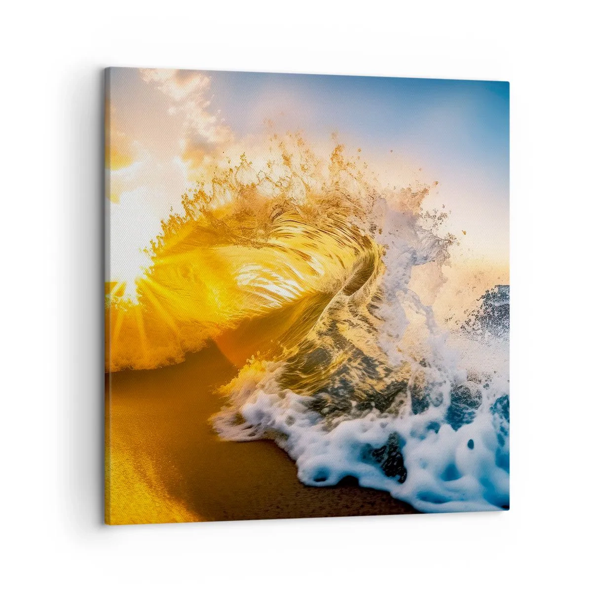 Bild auf Leinwand - Leinwandbild - Spaß im Sand - 50x50 cm