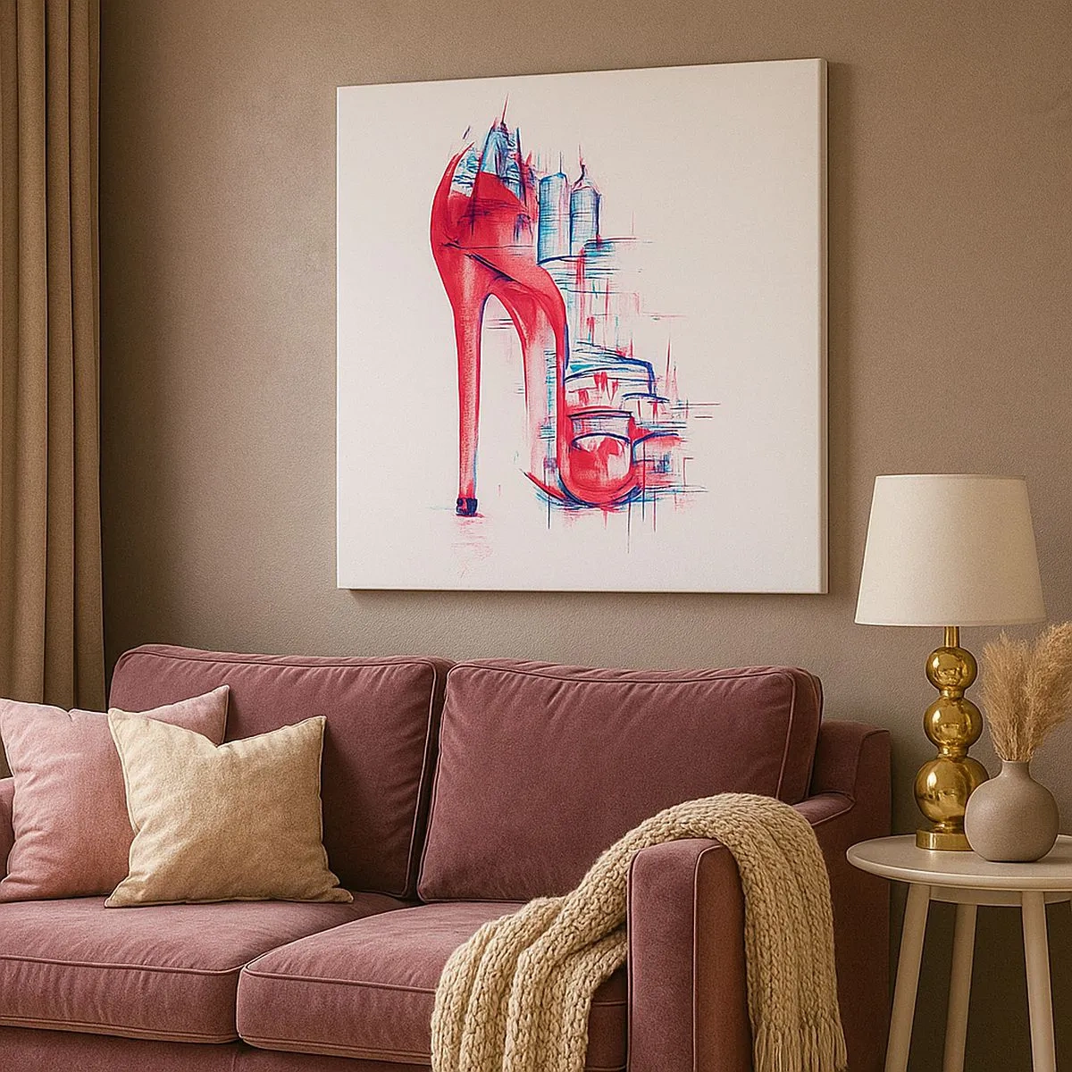 Bild auf Leinwand - Leinwandbild - Ein Großstadt-Dandy - 30x30 cm