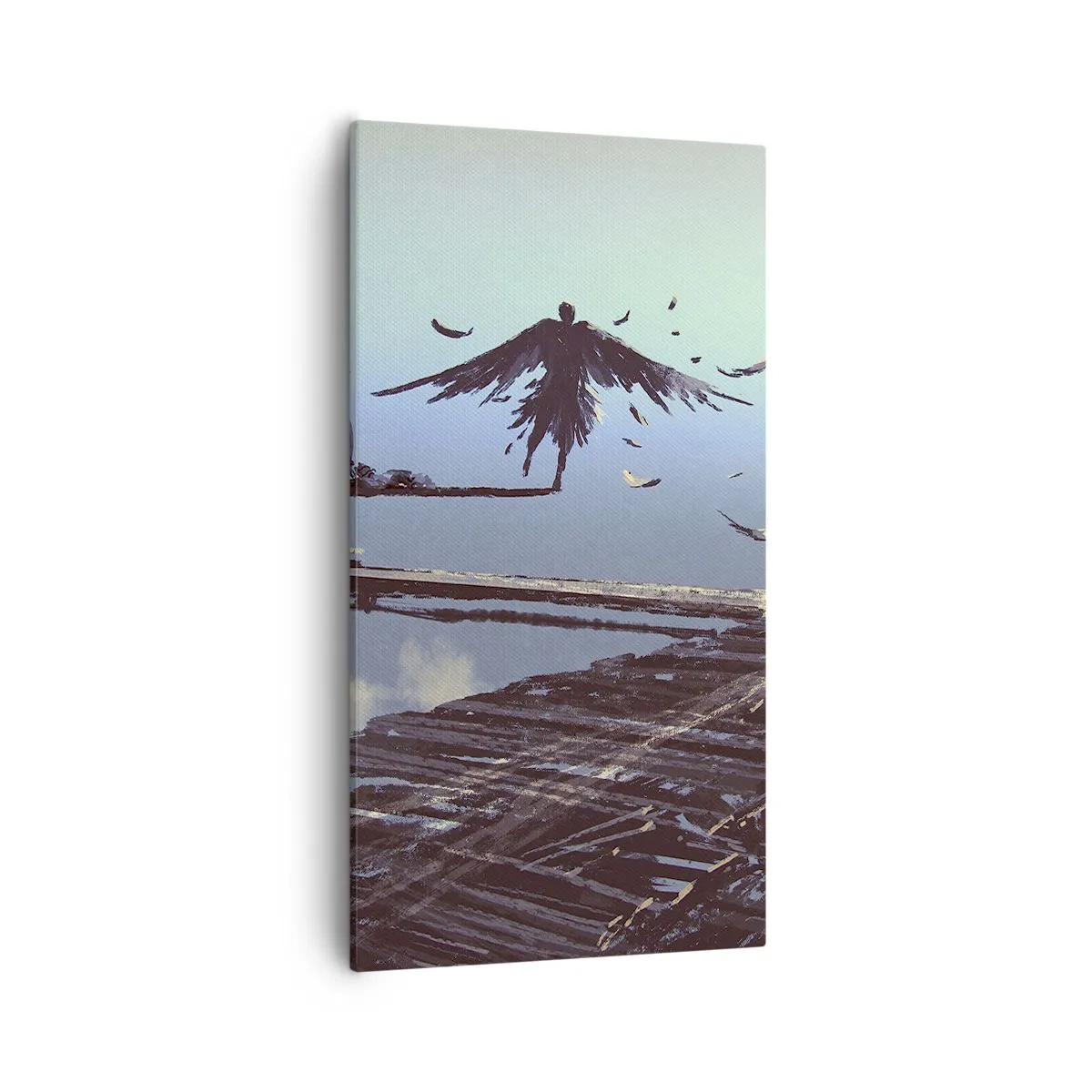 Bild auf Leinwand - Leinwandbild - Ikarus lebt für immer - 55x100 cm