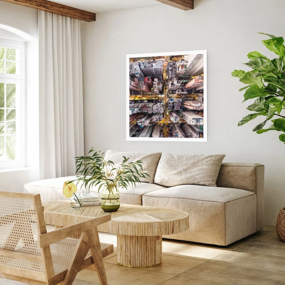 Poster - Grüße aus Hongkong - 30x30 cm