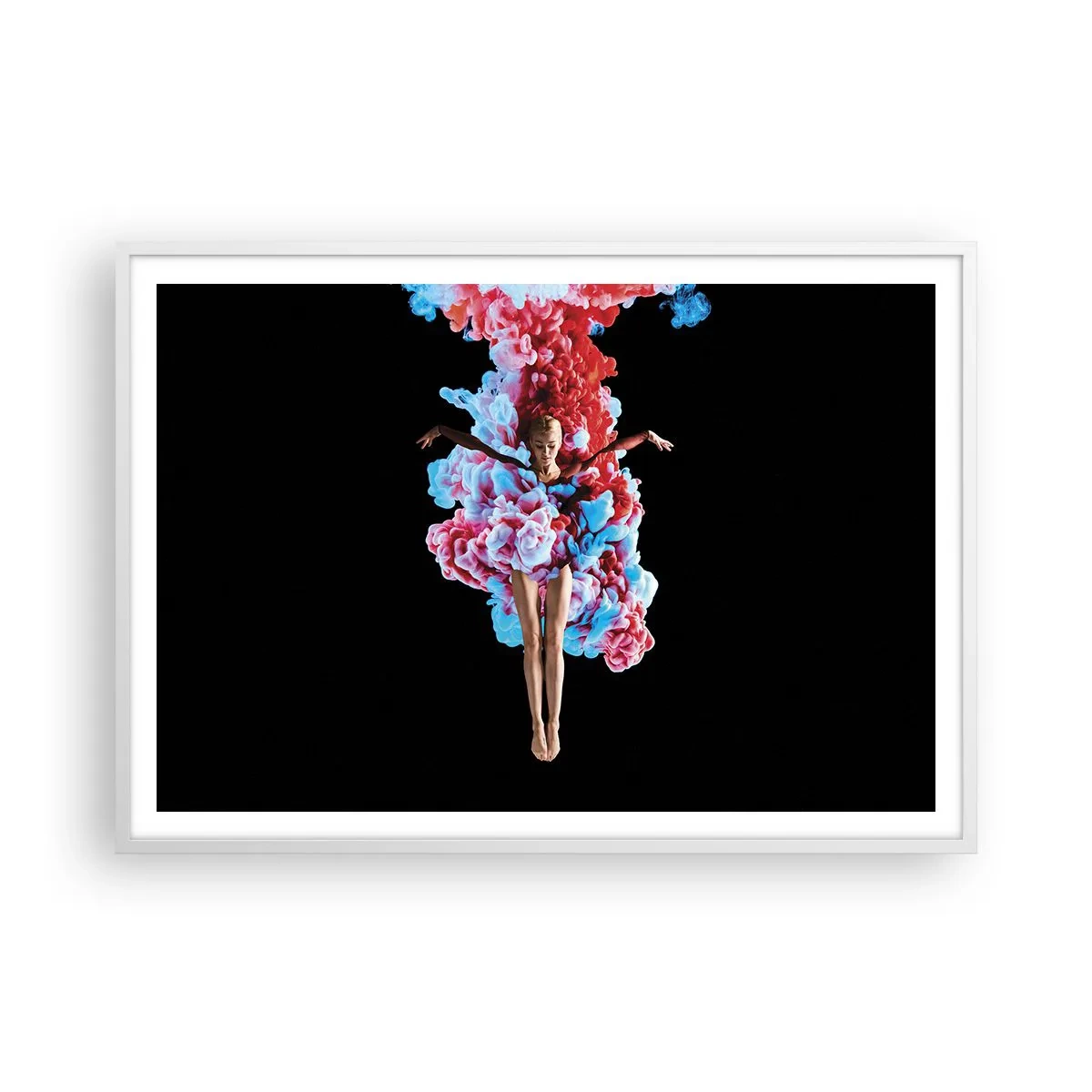 Poster in einem weißen Rahmen - In voller Blüte - 100x70 cm