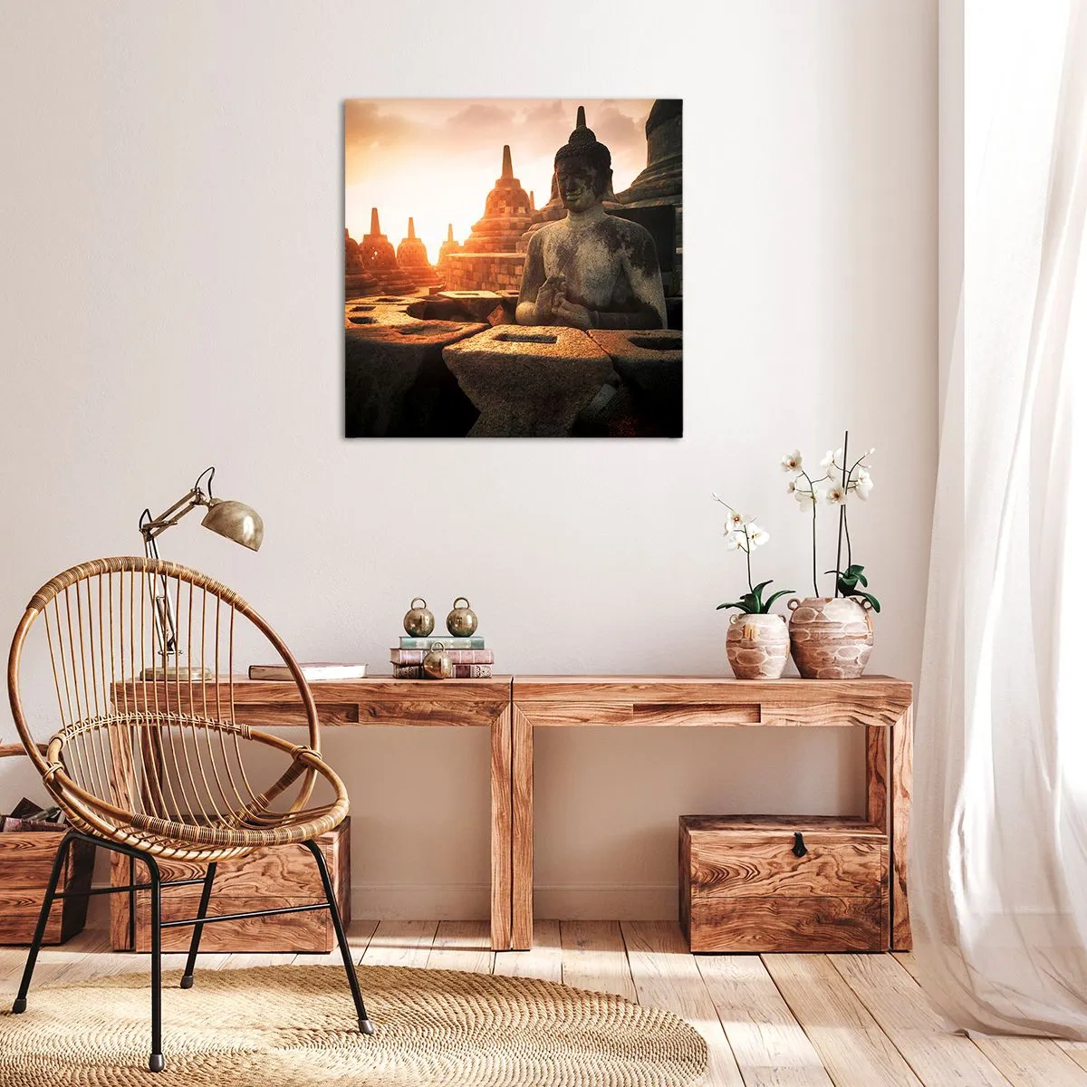 Bild auf Leinwand - Leinwandbild - Wetter der großen Weisheit - 50x50 cm