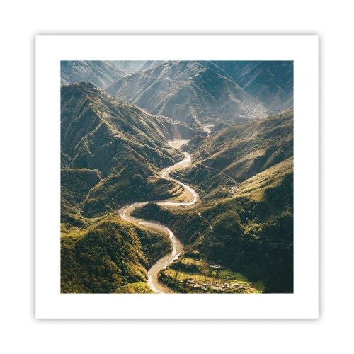 Poster - Direkt aus dem Herzen der Berge - 40x40 cm