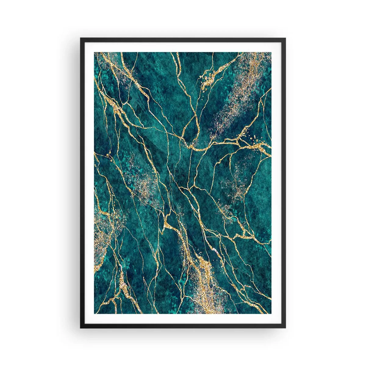 Poster in einem schwarzem Rahmen - Goldmine - 70x100 cm