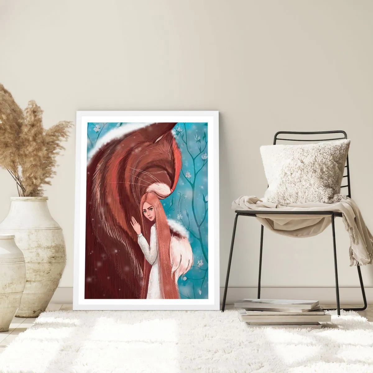 Poster in einem weißen Rahmen - Willkommen im Märchen - 61x91 cm
