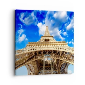 Bild auf Leinwand - Leinwandbild - In den Himmel und in die Wolken gehen - 40x40 cm