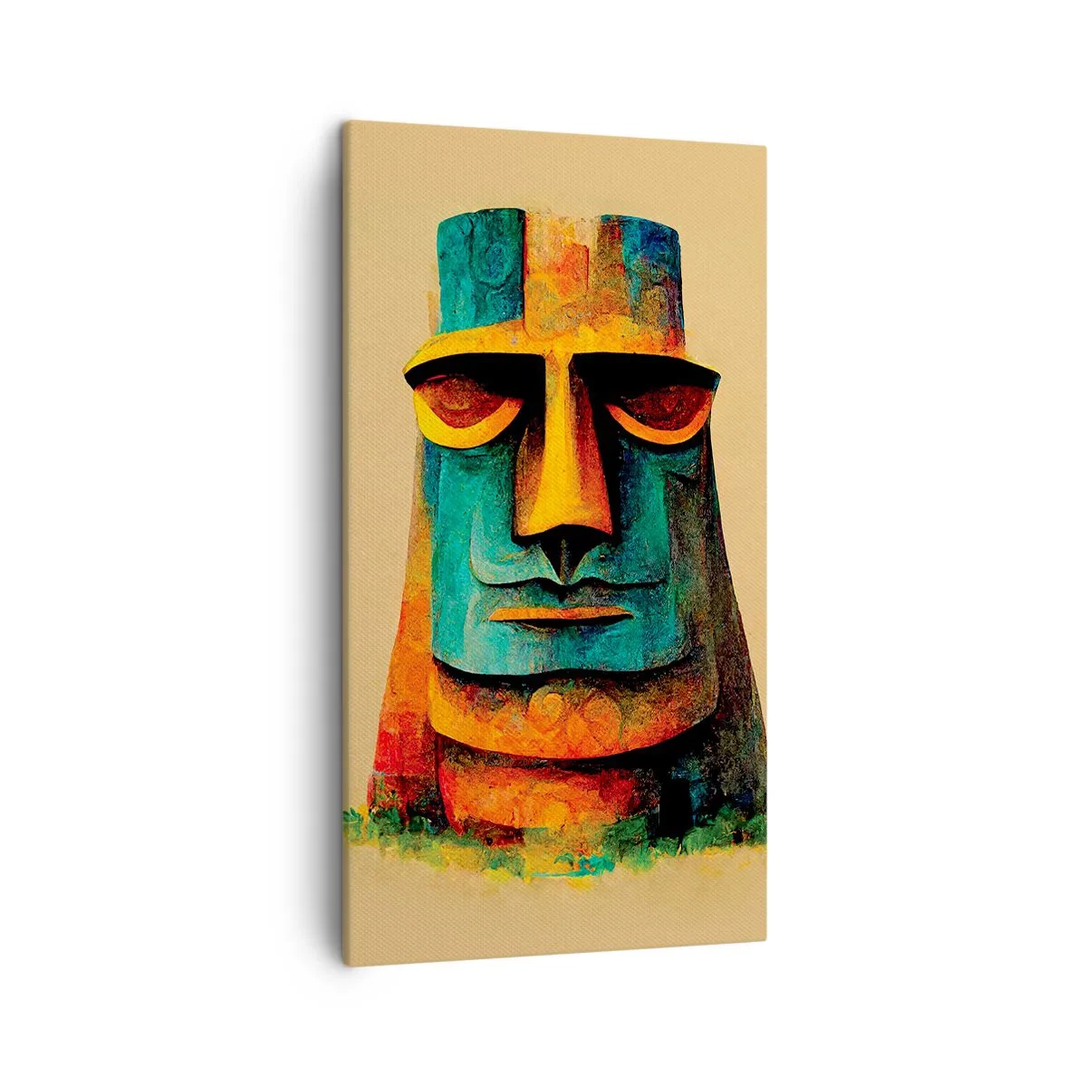 Bild auf Leinwand - Leinwandbild - Statuenhaft und sympathisch - 45x80 cm