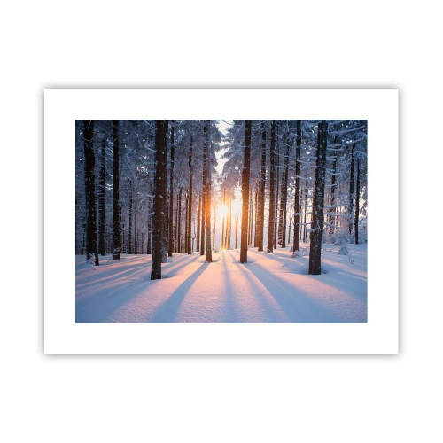 Poster - Ganz klar schwarz auf weiß - 40x30 cm