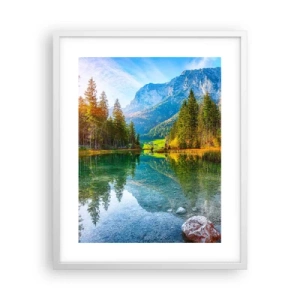 Poster in einem weißen Rahmen - Die Sanftheit des Herbstes - 40x50 cm
