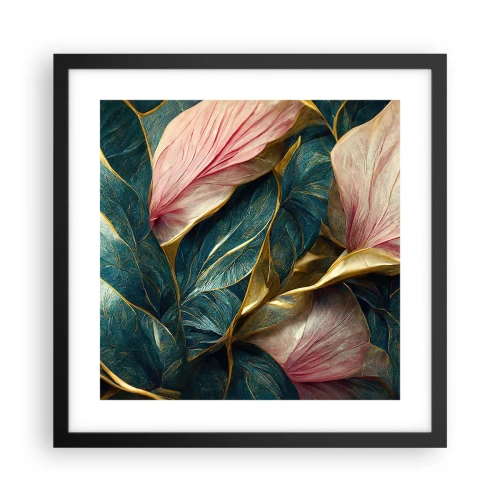 Poster in einem schwarzem Rahmen - Natürliche Eleganz und Stil - 40x40 cm