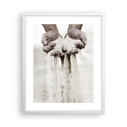 Poster in einem weißen Rahmen - Mit diesen Händen… - 40x50 cm