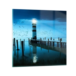 Glasbild - Bild auf glas - Und du hast keine Angst vor der Dunkelheit - 50x50 cm