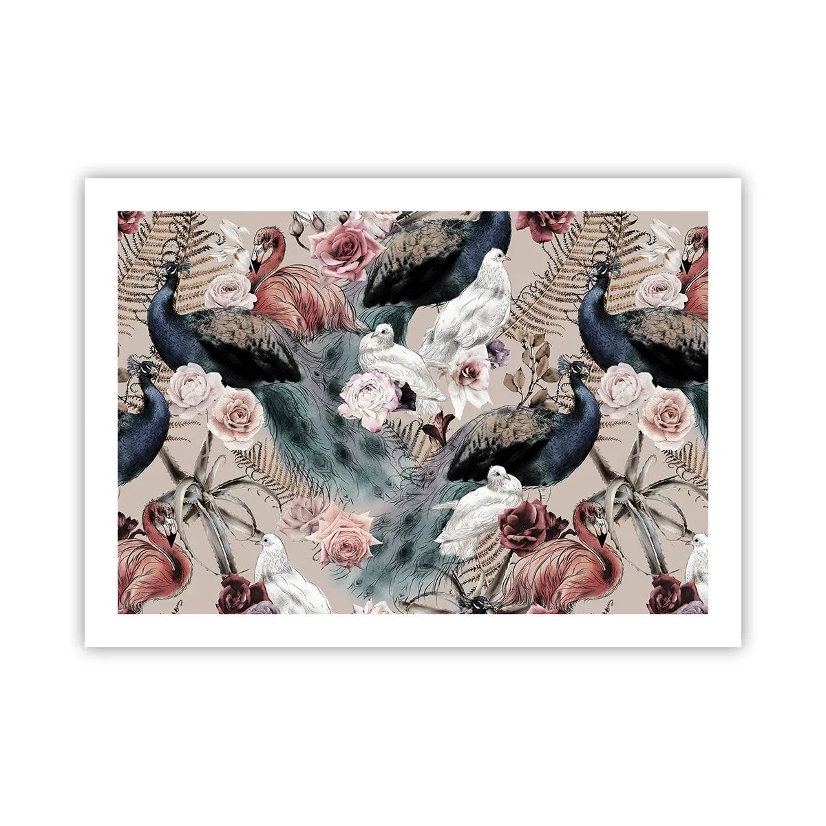 Poster - Im Schlossgarten - 70x50 cm