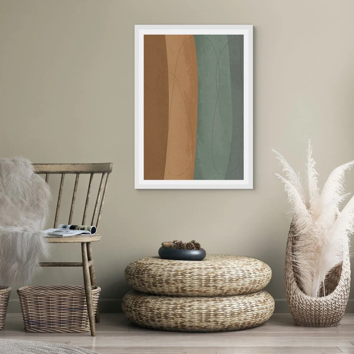 Poster in einem weißen Rahmen - Horizontale Komposition - 70x100 cm