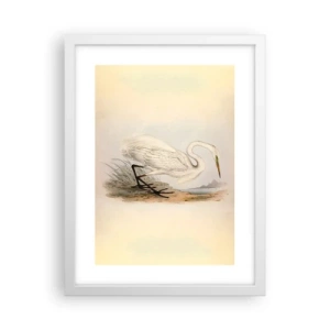 Poster in einem weißen Rahmen - Dame auf den Binsen - 30x40 cm