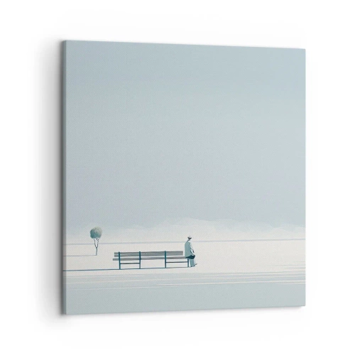 Bild auf Leinwand - Leinwandbild - Ja, ich warte. - 50x50 cm