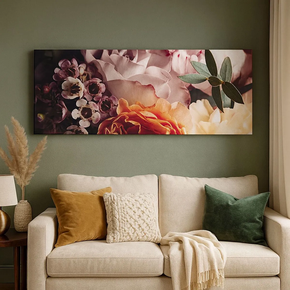 Bild auf Leinwand - Leinwandbild - Eingehüllt in Schönheit - 100x40 cm