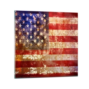 Glasbild - Bild auf glas - Ruhm verblasst nicht - 40x40 cm