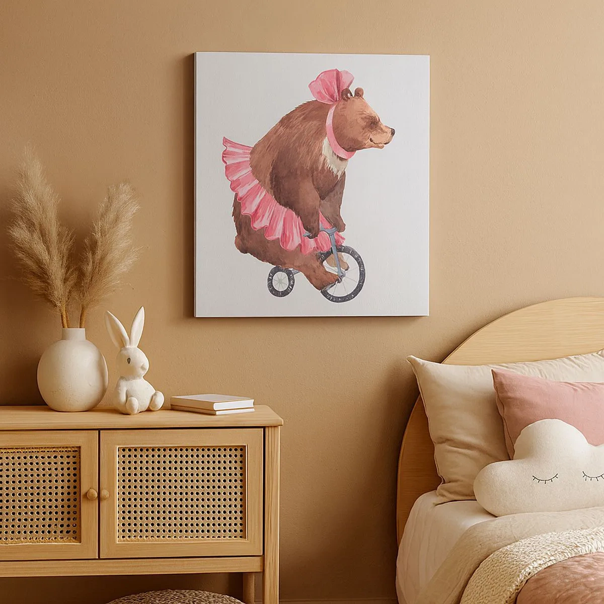 Bild auf Leinwand - Leinwandbild - Was für ein Affentheater! - 30x30 cm