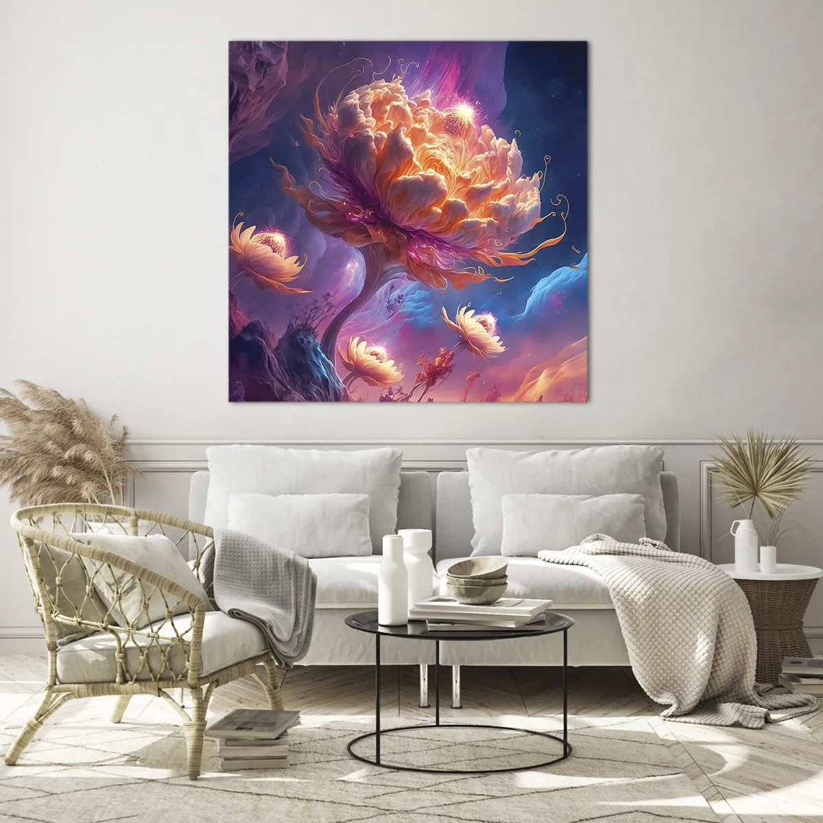 Glasbild - Bild auf glas - Andere Welt - 60x60 cm