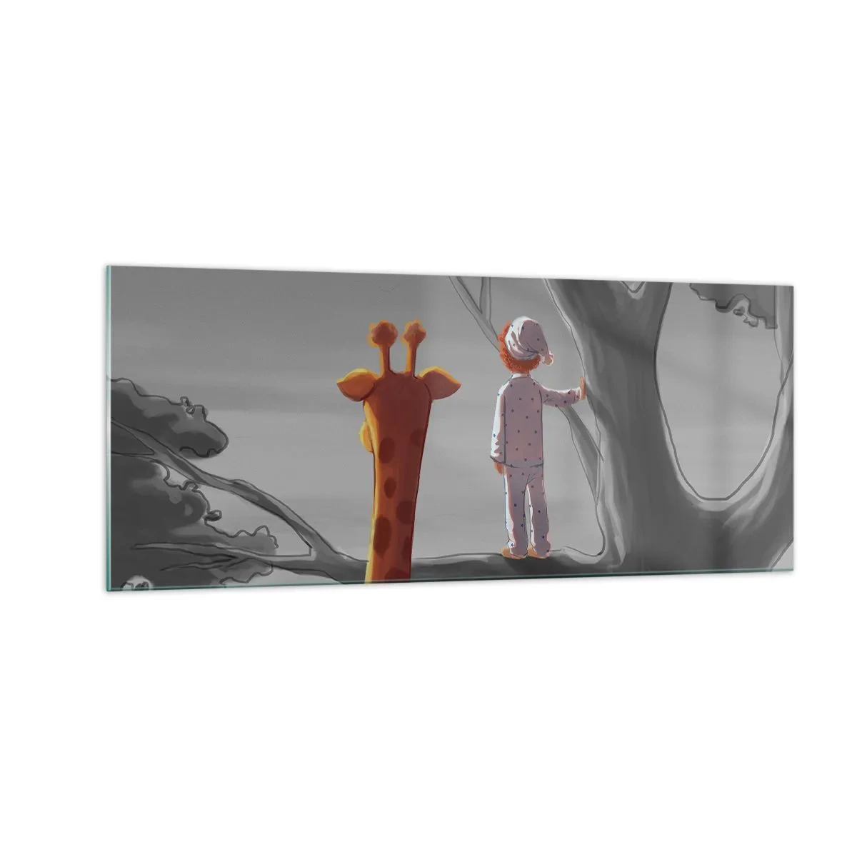 Glasbild - Bild auf glas - Das passiert wirklich - 100x40 cm