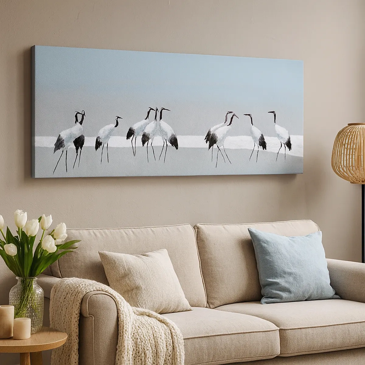 Bild auf Leinwand - Leinwandbild - Nach einem heißen Tag - 30x30 cm