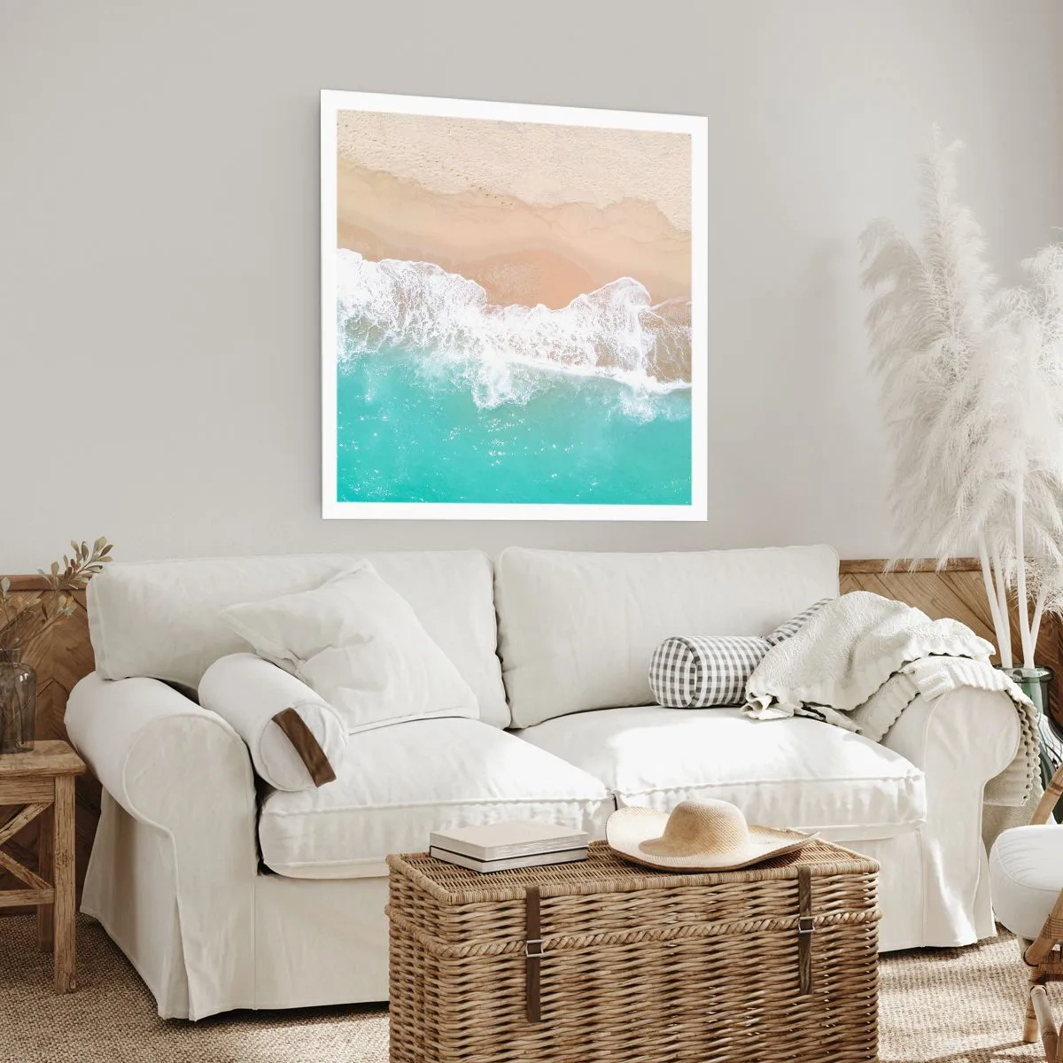 Poster - Eine streichelnde Berührung - 40x40 cm