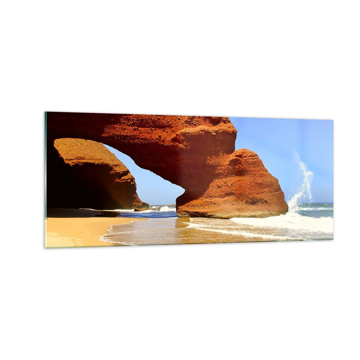 Glasbild - Bild auf glas - Wasser und Wind seit Tausenden von Jahren - 100x40 cm