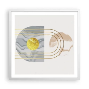 Poster in einem weißen Rahmen - Helligkeit und Brillanz - 60x60 cm