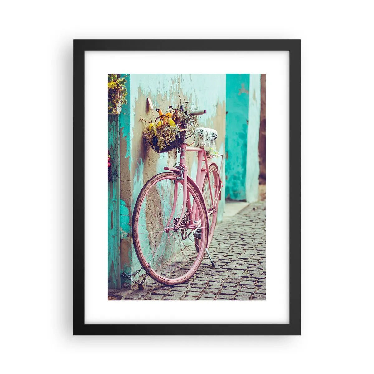 Poster in einem schwarzem Rahmen - Ich komme gleich wieder - 30x40 cm