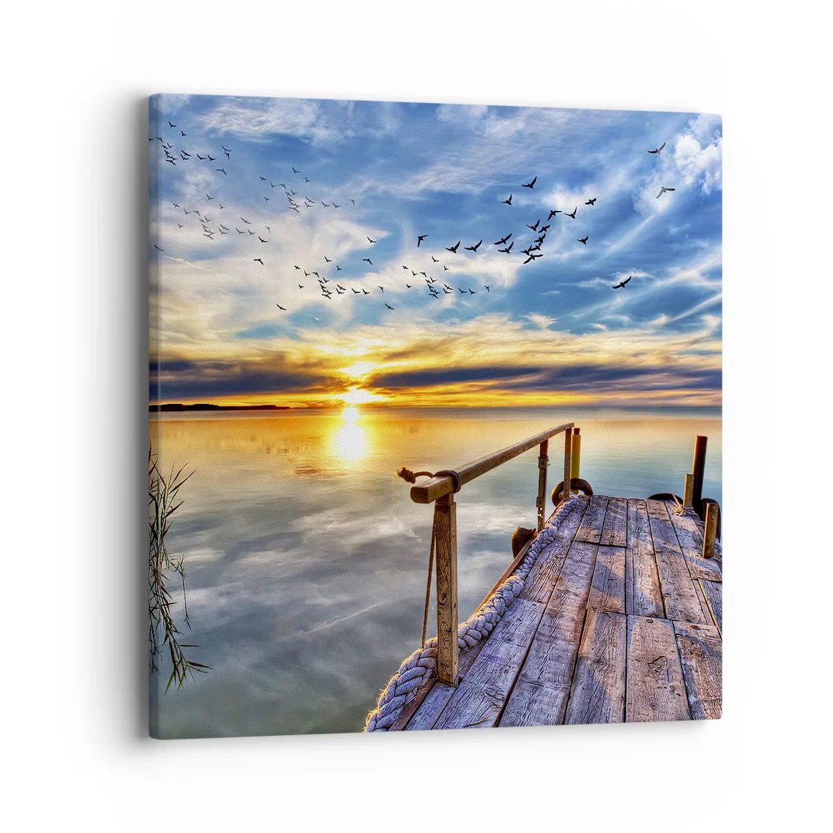 Bild auf Leinwand - Leinwandbild - Der Wind geht zur Ruhe - 40x40 cm