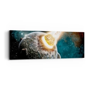 Bild auf Leinwand - Leinwandbild - Holocaust oder Geburt? - 90x30 cm